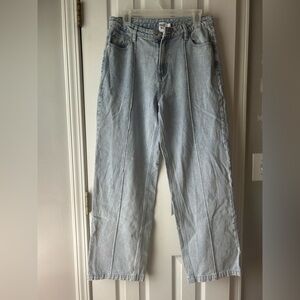 Princess Polly Blue Wide Leg Jeans